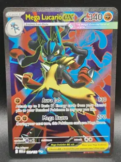 Mega Lucario ex 160/132 Me01: Mega Evolution Holo Pokemon TCG NM - Image 1