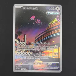 Pokemon TCG Card Iron Jugulis 216/182 Paradox Rift Illustration Rare - NM - Image 1