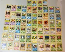Lot of 64 Pokemon Jungle & Fossil WOTC Common/ Uncommon Complete Sets - Image 1
