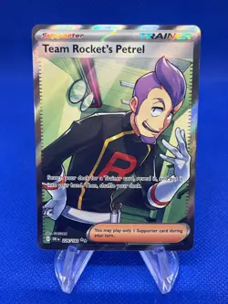 Pokemon Destined Rivals Team Rocket’s Petrel 226/182 Full Art Ultra Rare NM - Image 1