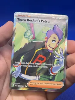 Pokemon Destined Rivals Team Rocket’s Petrel 226/182 Full Art Ultra Rare NM - Image 2