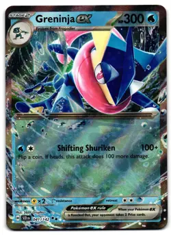 Greninja ex 41/142 - 🌊 Stellar Crown Double Rare Pokemon TCG 🖤 - M/LP - Image 1
