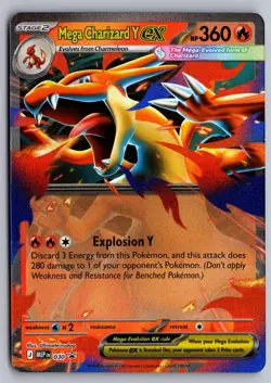 Mega Charizard Y ex 030 Holo Promo ME: Mega Evolution Promo Pokemon Near Mint - Image 1