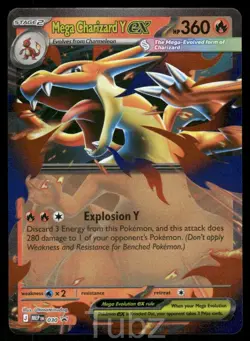 Mega Charizard Y ex 030 Holo Promo ME: Mega Evolution Promo Pokemon Near Mint - Image 1