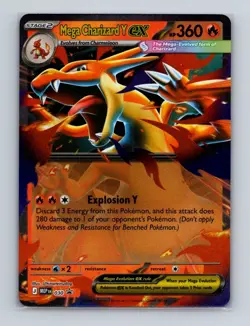 Mega Charizard Y ex 030 2026 Pokemon Mega Evolution Black Star Promo Card NM+ a - Image 1