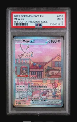 2023 Pokemon Mew ex 053 Scarlet & Violet 151 Ultra Premium Collection PSA 9 MINT - Image 1