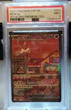 2023 Pokemon Mew ex 053 Scarlet & Violet 151 Ultra Premium Collection PSA 9 MINT - Image 3
