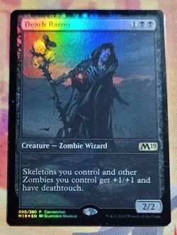 Death Baron (Foil) MTG Core Set 2019: 2018 Convention Promo (M19) (LP) - Image 1