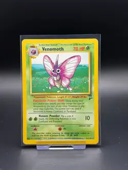 Venomoth 31/130 Base Set 2 Heavily Played Pokemon Card TCG Rare - Image 1