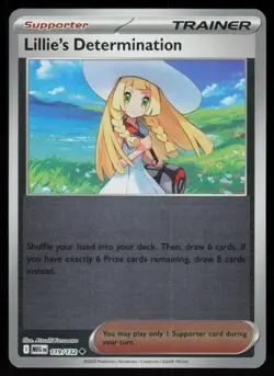 Lillie's Determination 192/217 Uncommon Ascended Heroes Pokemon Reverse Holo NM - Image 1