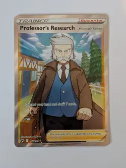 Pokemon Professor's Research Crown Zenith #150/159 NM TCG - Image 1