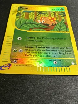 Pokemon Paras Aquapolis Reverse Holo Common Basic 099/147 LP - Image 2