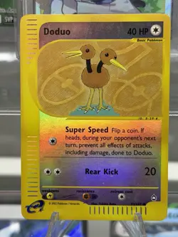 Pokemon Doduo 73/147 Aquapolis Reverse Holo - Image 1