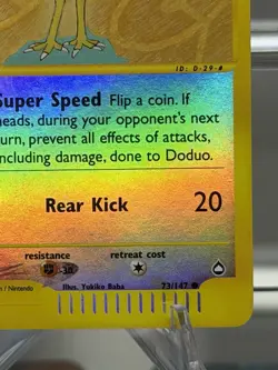 Pokemon Doduo 73/147 Aquapolis Reverse Holo - Image 5