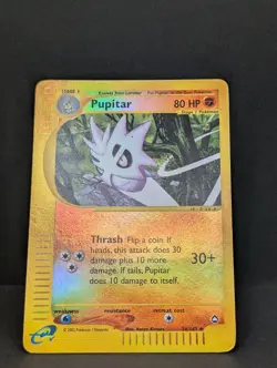Pupitar 056/147 Aquapolis Reverse Holo Rare Pokemon TCG Nintendo LP - Image 3