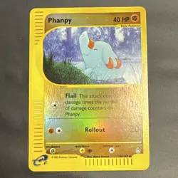 Pokemon Phanpy 40 HP Aquapolis Reverse Holo Common Basic English 100/147 - Image 1
