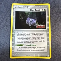 Claw Fossil 84/108 Power Keepers Reverse Holo Pokemon - Image 1