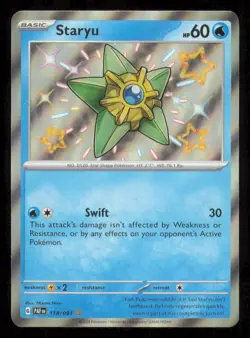 Staryu 118/091 Shiny Rare Paldean Fates Pokemon Near Mint - Image 1