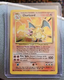 Pokemon TCG Charizard Base Set 4/102 Holo Unlimited Holo Rare - Image 1