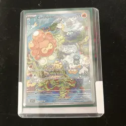 Castform Sunny Form Pokemon Surging Sparks 195/191 Full Art Illustration Rare NM - Image 3