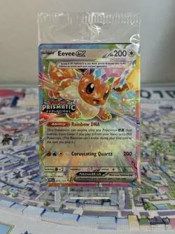 Eevee ex (Prismatic Evolutions Stamp) 075/131 Sealed Stamped Promo Pokemon TCG - Image 1