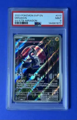 2023 Pokemon SVP EN Miraidon SVI ETB-Miraidon #013 PSA 9 MINT - Image 1