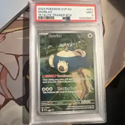 2023 POKEMON SVP EN-SV BLACK STAR PROMO 151 ELITE TRAINER BOX #051 SNORLAX PSA 9 - Image 1