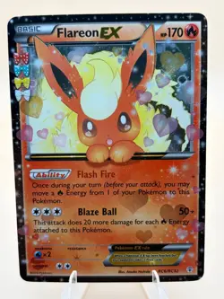 Flareon EX RC6/RC32 Holo EX Rare Generations Pokemon Lightly Played - Image 1