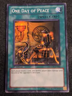 One Day of Peace - PHSW-EN060 - Common (DMG) - Yugioh 1st Ed - Image 1