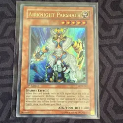 Ultra Rare - 1st Edition Halo - Yugioh LP/MP Airknight Parshath - Image 1