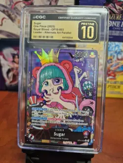 Bandai Sugar Royal Blood OP10-003 Alt Art Parallel Leader CGC Pristine 10 - Image 1