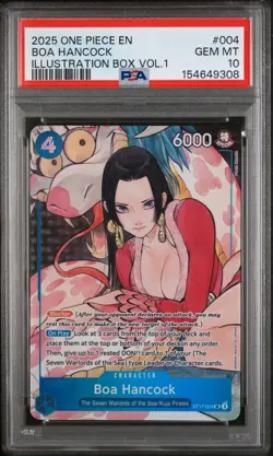 2025 One Piece EN Illustration Box Vol.1 #004 Boa Hancock PSA 10 GEM MINT - Image 1