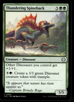 1x Thundering Spineback - Commander: The Lost Caverns of Ixalan - NM - MTG - Image 1