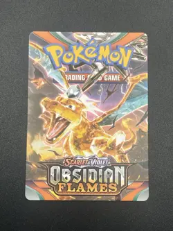 Pokemon Charizard ex trainer Tip Card Obsidian Flames Pre release Build Battle - Image 1