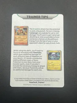 Pokemon Charizard ex trainer Tip Card Obsidian Flames Pre release Build Battle - Image 2
