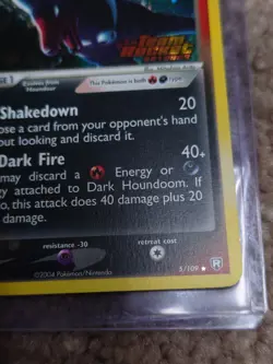 Great Dark Houndoom 5/109 EX Team Rocket Returns Reverse Holo Pokemon Card - Image 2