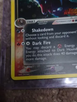 Great Dark Houndoom 5/109 EX Team Rocket Returns Reverse Holo Pokemon Card - Image 3