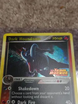 Great Dark Houndoom 5/109 EX Team Rocket Returns Reverse Holo Pokemon Card - Image 5