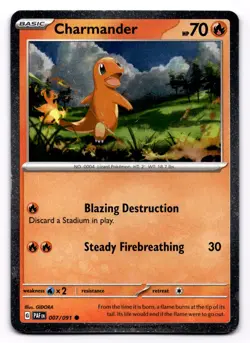 Charmander - (Cosmos Holo) Common Miscellaneous Cards & Products 007/091 NM - Image 1