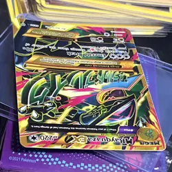 Mega M Rayquaza EX 98/98 XY Ancient Origins Mega Gold Full Art Pokemon Card - Image 4