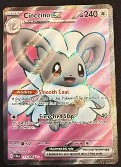 Pokemon TCG Cinccino Full Art 105/086 Chaos Rising Ultra Rare NM - Image 1
