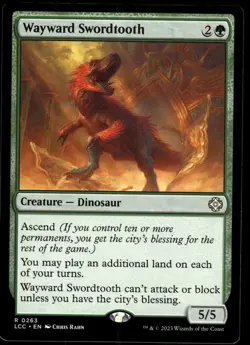 1x Wayward Swordtooth - Commander: The Lost Caverns of Ixalan - NM - MTG - Image 1
