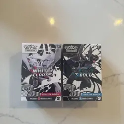 Pokemon Black Bolt White Flare Booster Bundle Lot Set of 2 English Sealed New - Image 1