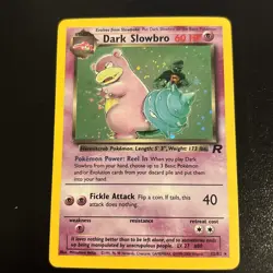 Pokemon TCG Dark Slowbro Team Rocket Set Holo Card 12/82 LP - Image 2