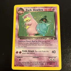 Pokemon TCG Dark Slowbro Team Rocket Set Holo Card 12/82 LP - Image 3