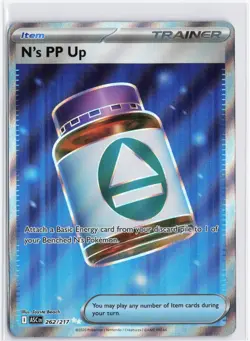 Pokemon TCG N's PP Up Ascended Heroes 262/217 Ultra Rare Near Mint - Image 1
