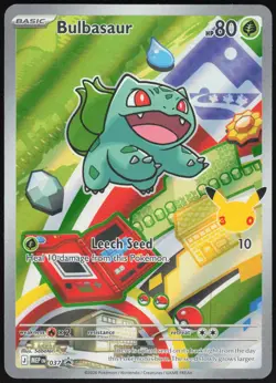 BULBASAUR 037 HOLO PROMO ME: MEGA EVOLUTION PROMO POKEMON NM - Image 1
