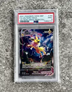 2021 Pokemon Black Star Promo Jolteon VMax Full Art #184 - PSA 9 - Image 1