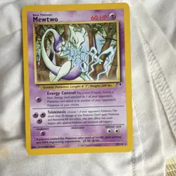 Wizards of the Coast Mewtwo 29/110 Base Set Regular Rare English 60HP Basic 2000 - Image 1
