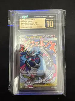 2025 POKEMON MEGA CHARIZARD X EX UPC #023 MEGA CHARIZARD X EX CGC 10 PRISTINE - Image 1
